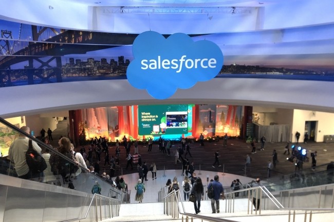 Dreamforce, l'vnement phare de Salesforce vient d'ouvrir ses portes sous une pluie d'annonces partenariats. (Crdit : CS)