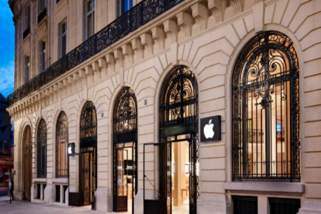 En plus du mouvement de grève qui touchera la vingtaine de magasin Apple, une manifestation est prévue près de l'Apple Store Opéra le 22 septembre. (Crédit photo : Apple)