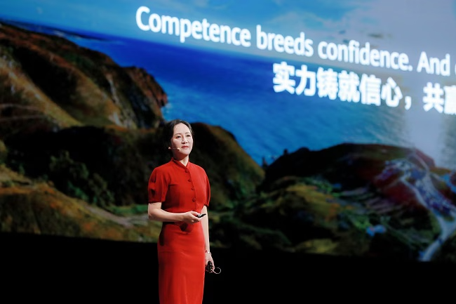 Fille du fondateur et président de Huawei (Ren Zhengfei), Sabrina Meng (Meng Wanzhou) - CFO et CEO par intérim - poursuit le développement d'un écosystème IT autonome pour répondre aux sanctions américaines. (Crédit Huawei), 