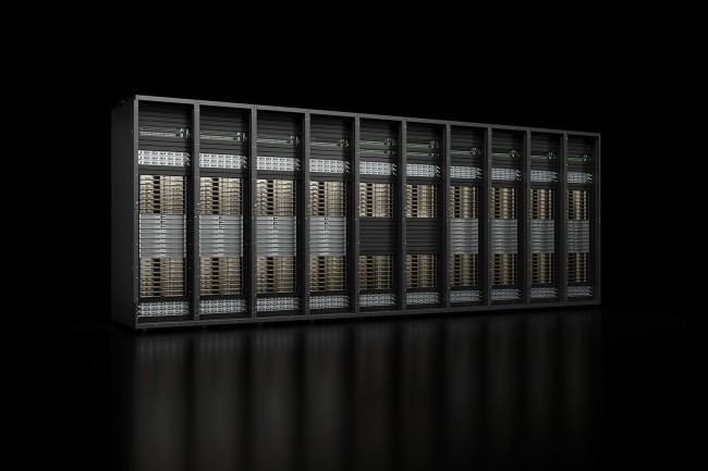 Project Ceiba DGX Cloud intègre 16 384 puces GH200 (CPU et GPU) pour atteindre 65 exaflops de puissance de traitement d'IA, a déclaré le CEO de Nvidia, Jensen Huang. (Crédit : Nvidia)