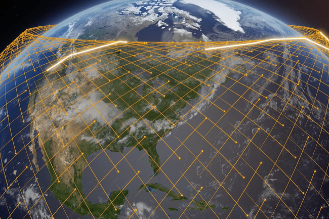 Amazon a rssi  maintenir des liaisons optiques de 100 Gbit/s sur une distance de prs de 1 000 Km dans l'espace. (crdit : Amazon)