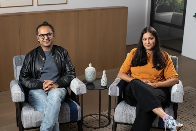 Les cofondateurs Ashish Vaswani et Niki Parmar ont lanc Essential AI en dbut d'anne 2023. (Crdit : Andrew Gessler/March Capital)
