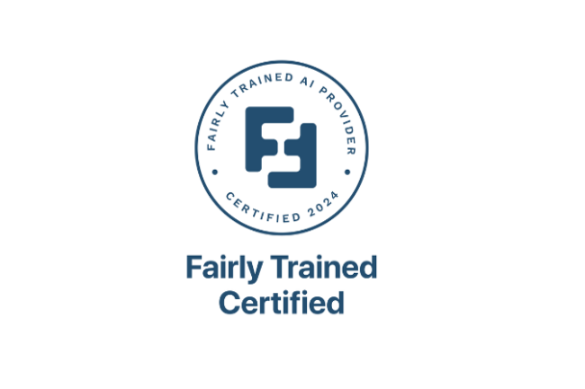 L'organisation Fairly Trained a imagin une certification pour des modles d'IA gnratives respectueux des droits d'auteur. (Crdit Photo : Fairly Trained)