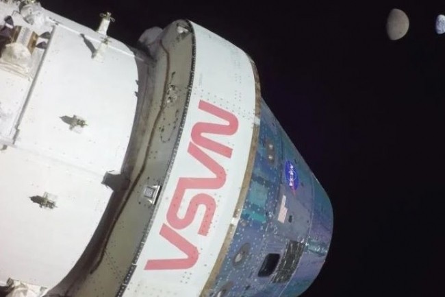 Dans le cadre de la mission Artemis I de la Nasa, la capsule spatiale Orion a effectué un vol sans équipage vers la Lune avant son retour sur Terre. (Photo : Nasa)