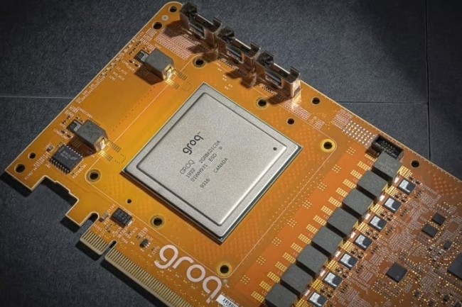 Exploitant l'interface PCI Gen4, la carte Groq simplifie le dploiement de la plateforme du fournisseur. (Crdit Groq)