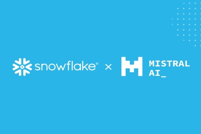 Snowflake annonce un partenariat avec Mistral AI et un investissement pour un montant non communiqu dans la start-up. (Crdit Photo : DR)