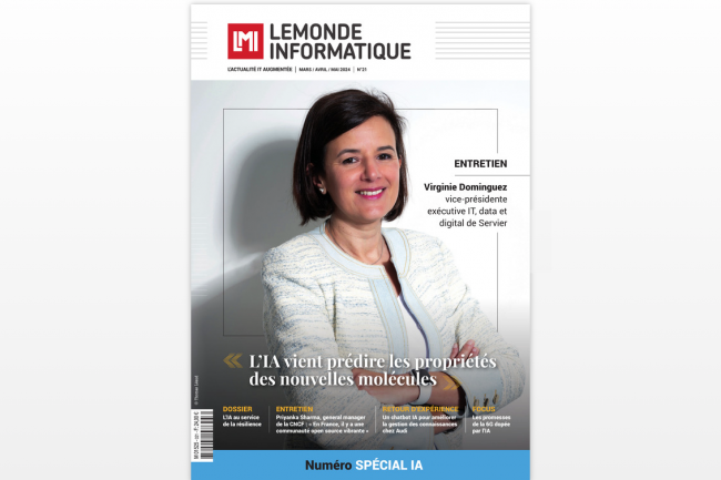 En couverture, Virginie Dominguez, vice-prsidente excutive IT, data et digital de Servier.