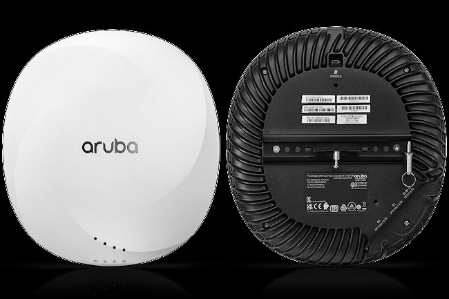 Les points d'accs WiFI 6E, comme le 650 de HPE Aruba, sont taills pour les besoins des entreprises. (Crdit Aruba)