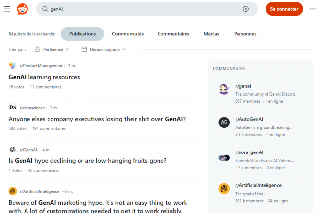 OpenAI se servira du contenu de Reddit pour former ChatGPT et d'autres solutions via l'API de donnes du site de discussions. (crdit : D.R.)