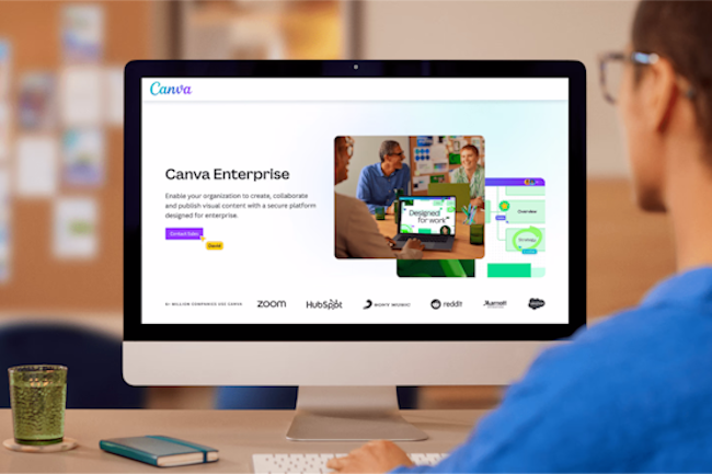 Canva lance une version enterprise de sa plateforme de design graphique. (Crdit Photo : Canva)