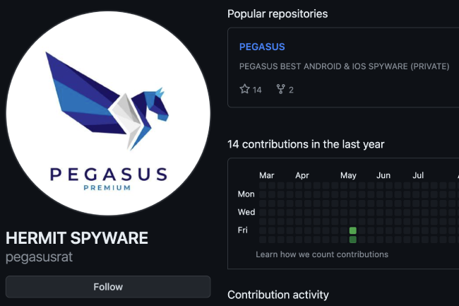 Plusieurs fausses applications se revendiquant de Pegasus fleurissent sur le dark web. (Crdit Photo : CloudSEK)