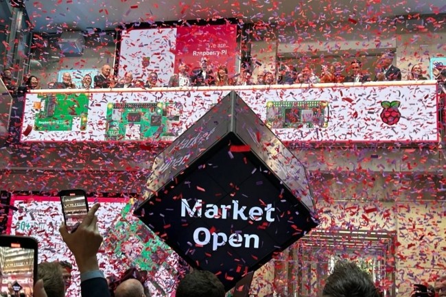 Raspberry Pi a fait son entre sur le  London Stock Exchange ce mardi 11 juin 2024. (crdit : Raspberry Pi)