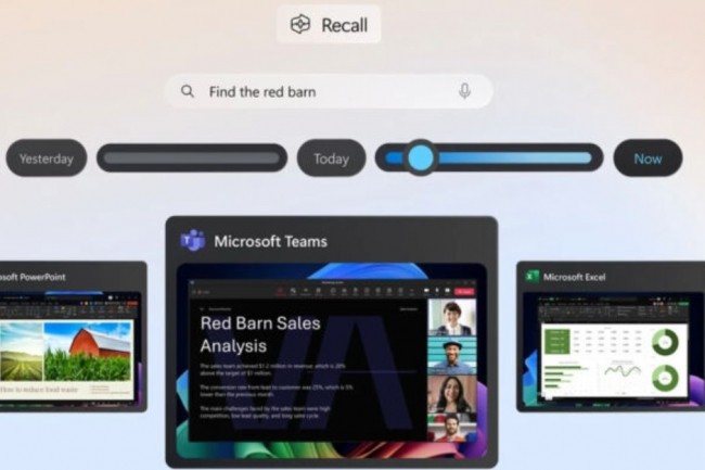 La fonction de rsurrection d'activit et de souvenirs de Microsoft arrivera-t-elle suffisamment  convaincre les utilisateurs pour que Microsoft la pousse en disponibilit gnrale dans les systmes Windows 11 Copilot+PC ? (crdit : Microsoft)