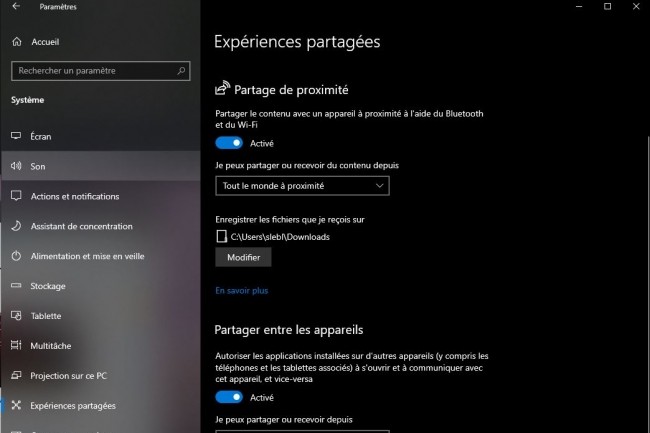 Peu connue, la fonction partage de fichiers de Windows dpanne pour l'change de documents. (Crdit S.L.)