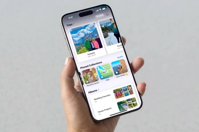 Parmi les fonctionnalits Apple Intelligence intgres dans la beta iOS 18.1, il y a la capacit de rechercher en langage naturel des images dans l'application Photo. (Crdit Photo: Apple)