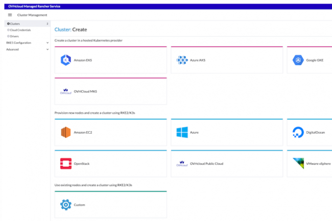 Managed Rancher Service d'OVHcloud en disponibilité générale