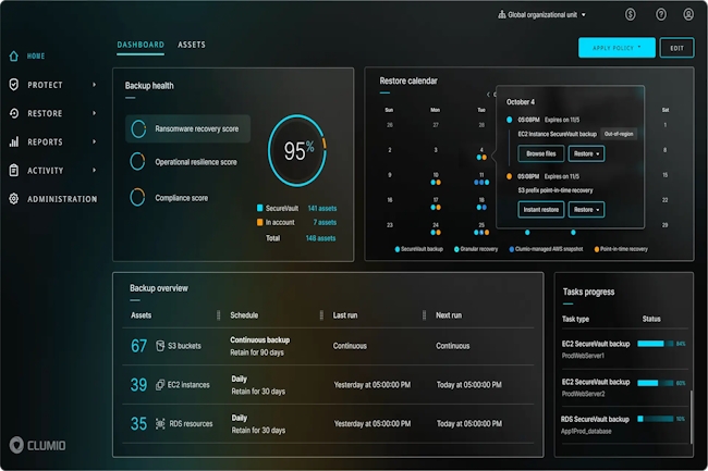 Commvault rachte Clumio, spcialiste dans la sauvegarde des donnes sur AWS. (Crdit Photo: Clumio)