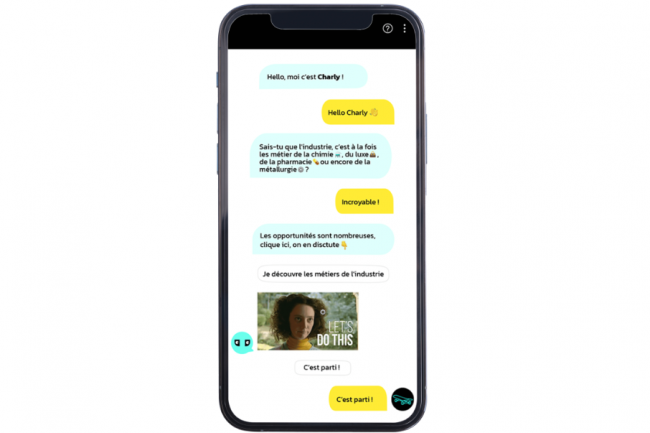 Avec lapp mobile Hello Charly, IBM propose  des jeunes scolariss ou non qui ont peu accs  l'information et  ses programmes de sorienter vers des mtiers IT en tension. (Crdit : Hello Charly)