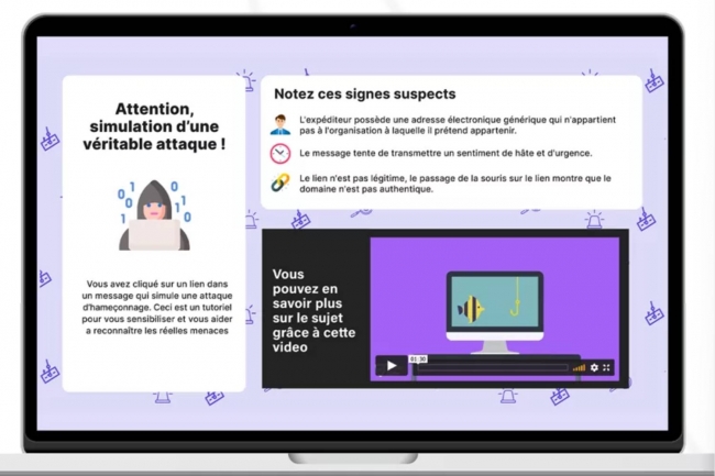 Cyber Guru propose un module de lutte contre le phishing qui adapte automatiquement ses modles d'attaque en fonction des comportements de l'utilisateur. (crdit : Cyber Guru)