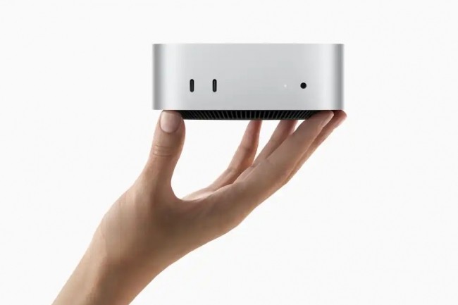 Mme design depuis l'origine, mais avec une taille sacrment rduite pour le Mac mini M4 Pro. (Crdit Apple)