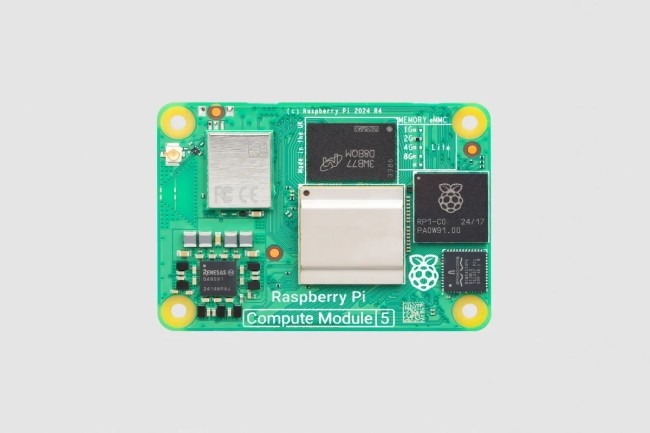 Raspberry Pi commercialise la 5me version de Compute Module pour les systmes embarqus. (Crdit Photo: Raspberry Pi)