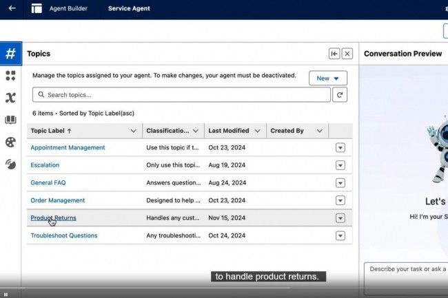 Plan Tracer permet de dcortiquer le processus de raisonnement d'un agent et de le modifier si ncessaire dans Agent Builder. (Crdit Salesforce)