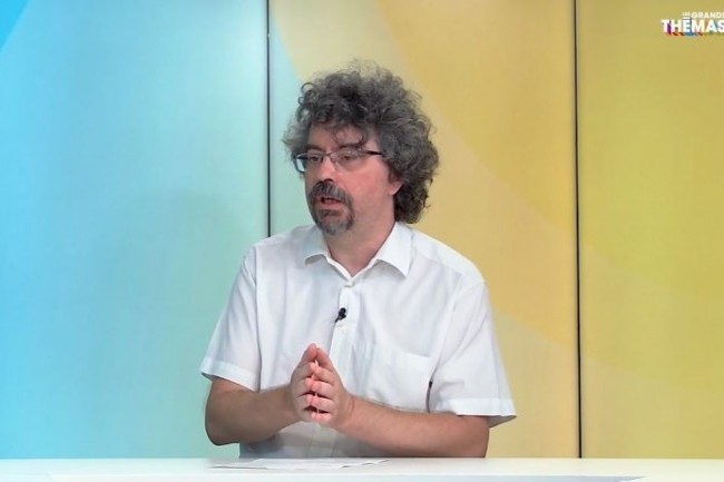 Guy Duplaquet, responsable du dpartement Infrastructures et services oprs de la Dinum, sur notre plateau des Grands Thmas en octobre 2023. Le RIE, que pilote son dpartement, achve sa mue, notamment avec un doublement de sa dorsale.