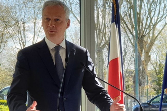 Bruno Le Maire, ancien ministre de l'Economie et des Finances, devient conseiller d'ASML, spcialiste nerlandais des machines pour les semi-conducteurs. (Crdit Photo : Nicolas Certes)