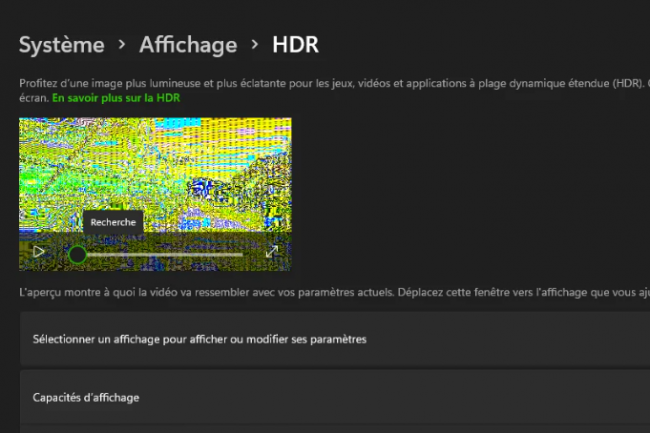 Auto HDR est une fonction intressante de Windows 11 pour peu qu'elle ne plante pas avec la mise  jour 24H2. (crdit : D.R.)