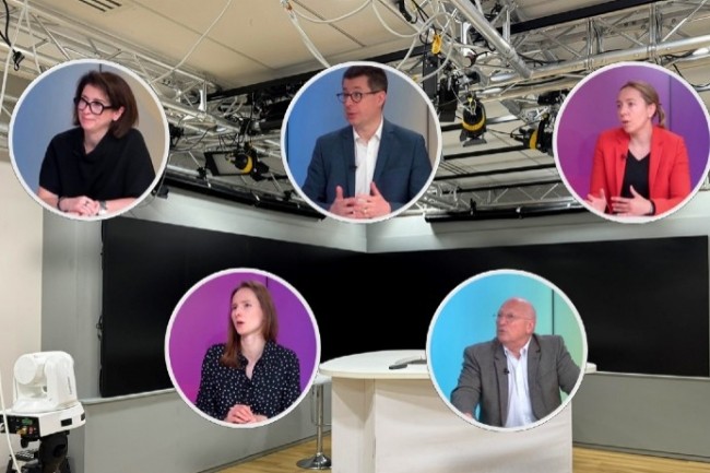 En 2024, la rdaction de CIO a reu en studio des DSI, des directeurs data, des chercheurs. Ici, Hlne Chaplain de Pernod Ricard, Renaud Blech de Naval Group, Marion Buchet du Cert Aviation, Katarzyna Kapusta de Thals et Jean-Gabriel Ganascia.