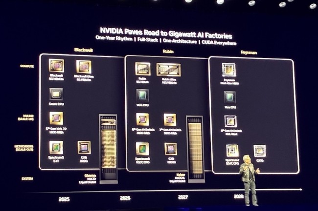 Nvidia dévoile sa roadmap pour les 3 prochaines années