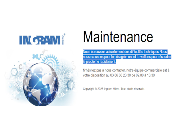 Indisponibilité mondiale pour Ingram Micro
