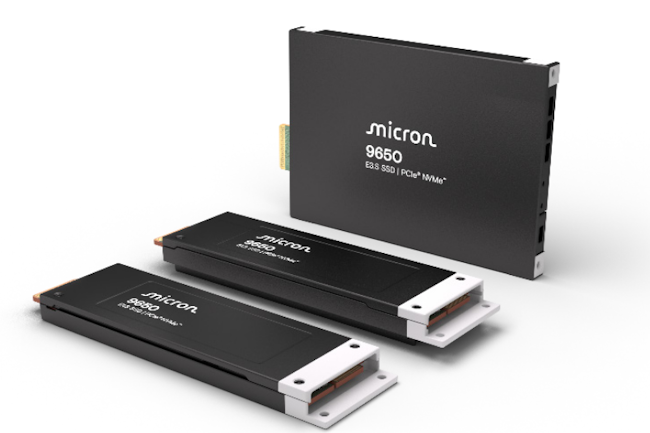 Micron a prsent les SSD 9650 supportant PCIe Gen 6. (Crdit Photo: Micron)