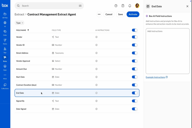 Box a présenté la fonction Extract pour extraire et exploiter des données non structurées. (Crédit Photo : Box) Box a présenté la fonction Extract pour extraire et exploiter des données non structurées. (Crédit Photo : Box)