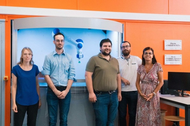 L'cole 3iLlors du lancement des chaires d'enseignement en robotique avec ses partenaires Fugama Smart Machines et Rob'Occ. (Crdit: 3IL)