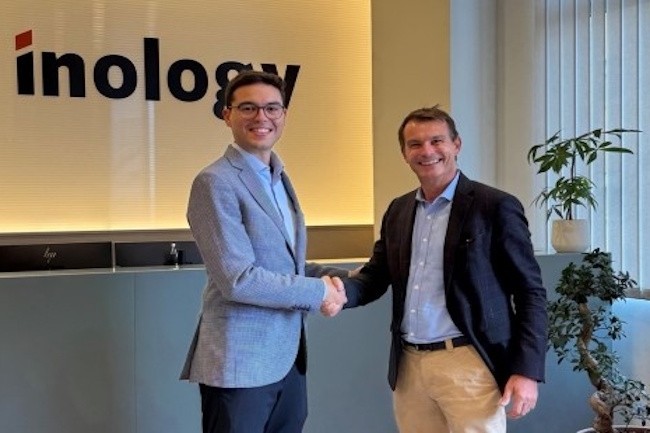 Oscar Llonch, le PDG d’Inology à gauche, et David Coste, president de Forterro à droite. Oscar Llonch, le PDG d’Inology à gauche, et David Coste, president de Forterro à droite.