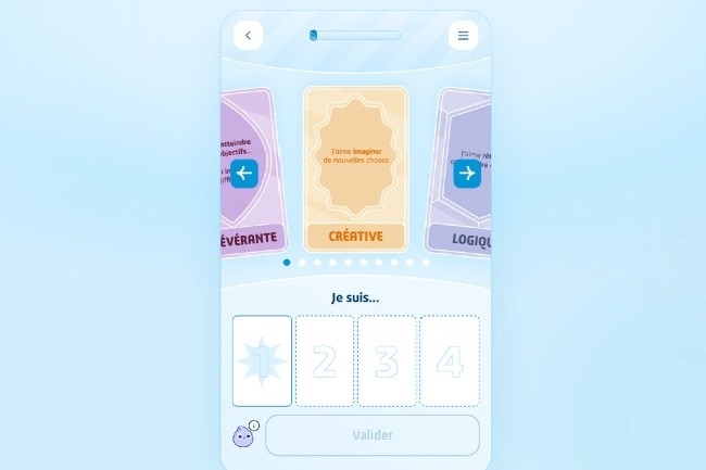 L'application Ogure dveloppe par Dassault Systmes sensibilise de manire ludique les collgiennes aux mtiers scientifiques. (Crdit : Dassault Systmes)