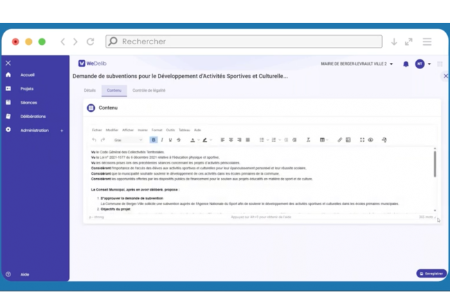  loccasion du Salon des Maires, Berger-Levrault prsente WeDelib, sa solution numrique pour simplifier la gestion des assembles des petites collectivits. (Crdit: Berger-Levrault)