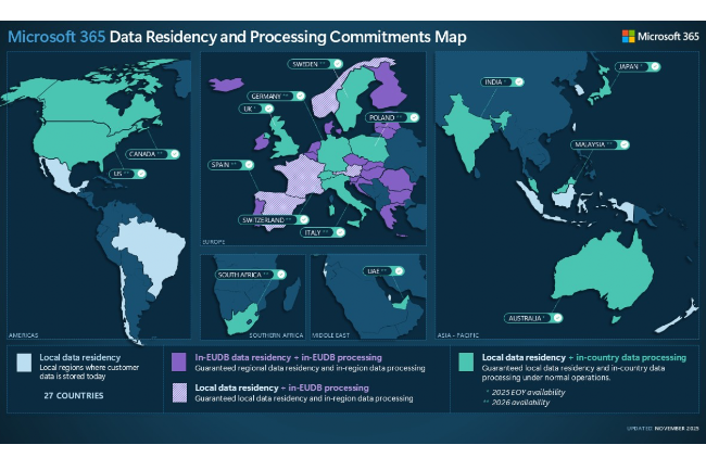 Microsoft pousse le traitement local des données de M365 Copilot