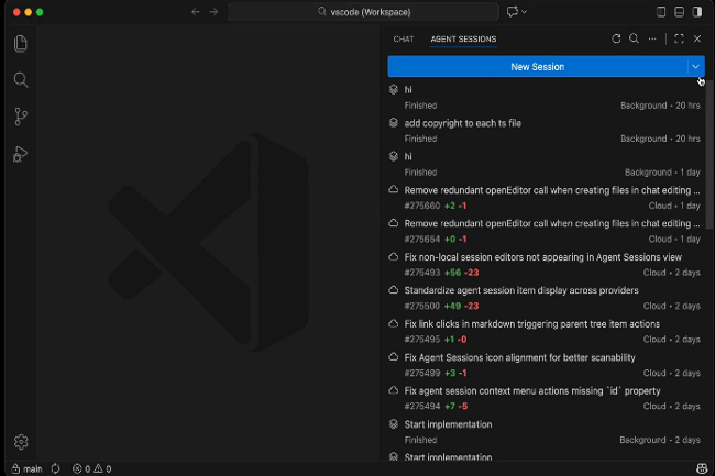 Visual Studio Code centralise l'interface des agents de codage