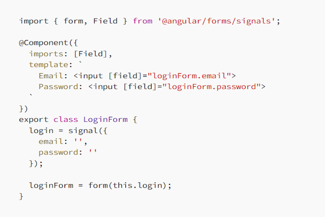 Angular 21 s'ouvre à la bibliothèque Signal Forms