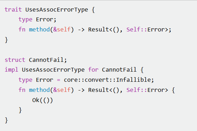 Rust 19.2 apporte des évolutions notamment les lints never et sur les tables de déroulement. (Crédit Rust) Rust 19.2 apporte des évolutions notamment les lints never et sur les tables de déroulement. (Crédit Rust)