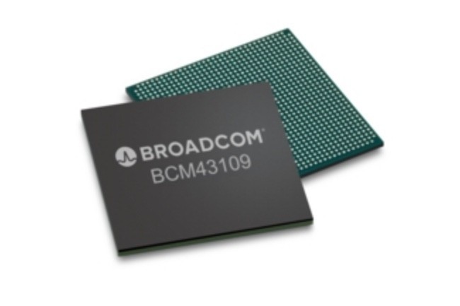 Broadcom propose quatre puces WiFi 8, dont la BCM43109 destinée aux terminaux mobiles, intégrant WiFi 8, Bluetooth 6.0, Thread et Zigbee. (Crédit: Broadcom) Broadcom propose quatre puces WiFi 8, dont la BCM43109 destinée aux terminaux mobiles, intégrant WiFi 8, Bluetooth 6.0, Thread et Zigbee. (Crédit: Broadcom)