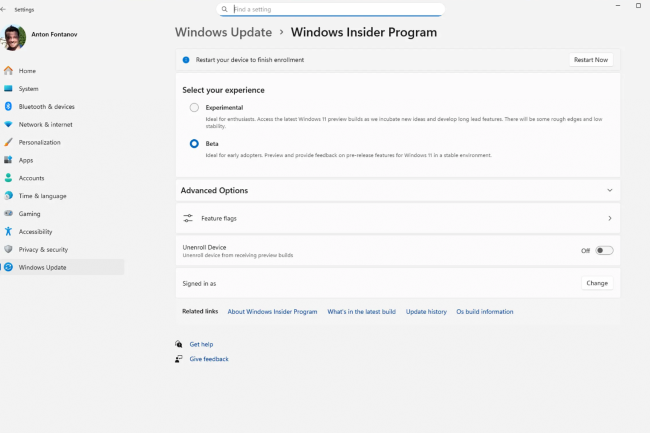 Au sein du programme Insider, Microsoft simplifie les canaux avec Experimental, Beta et Preview Release. (Crédit: Microsoft) Au sein du programme Insider, Microsoft simplifie les canaux avec Experimental, Beta et Preview Release. (Crédit: Microsoft)