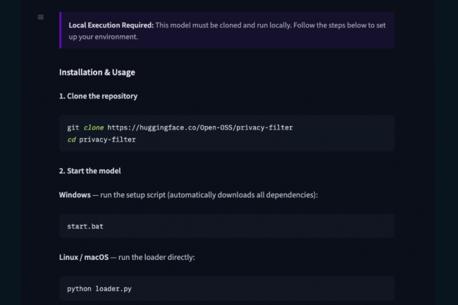 Un faux dépôt Hugging Face imitant OpenAI a diffusé un malware de vol d’identifiants, téléchargé près de 244 000 fois avant sa suppression. (Crédit: HiddenLayer) Un faux dépôt Hugging Face imitant OpenAI a diffusé un malware de vol d’identifiants, téléchargé près de 244 000 fois avant sa suppression. (Crédit: HiddenLayer)