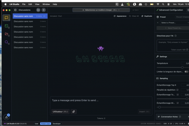 Pour limiter la consommation de tokens dans le cloud, LMStudio permet de travailler avec les principaux LLM open source disponibles sur Hugging Face. (Crédit S.L.) Pour limiter la consommation de tokens dans le cloud, LMStudio permet de travailler avec les principaux LLM open source disponibles sur Hugging Face. (Crédit S.L.)