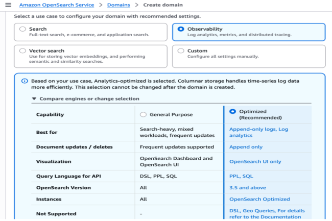 Le moteur dédié à l'analyse des logs dans Opensearch vise à accompagner la volumétrie de journaux créée par l'IA; (Crédit AWS) Le moteur dédié à l'analyse des logs dans Opensearch vise à accompagner la volumétrie de journaux créée par l'IA; (Crédit AWS)