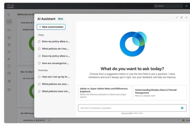 L'objectif de Cisco avec son assistant IA était de faire en sorte que tous les employés, quelles que soient leurs compétences techniques, puissent en tirer parti. (Crédit S.L.) L'objectif de Cisco avec son assistant IA était de faire en sorte que tous les employés, quelles que soient leurs compétences techniques, puissent en tirer parti. (Crédit S.L.)