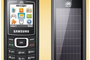 1 heure au soleil pour tlphoner 10 minutes avec le Samsung E1107