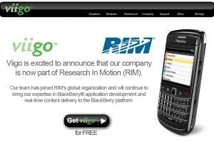 RIM ach�te Viigo, un d�veloppeur de logiciels pour mobiles